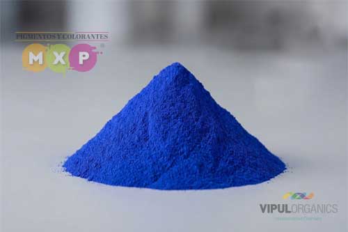 Pigmento Azul 15:1 SunTone Blue 9151 K (CAS 147-14-8) tono azul rojizo con aprobación FDA y resistencia térmica de 280°C de Vipul Organics.